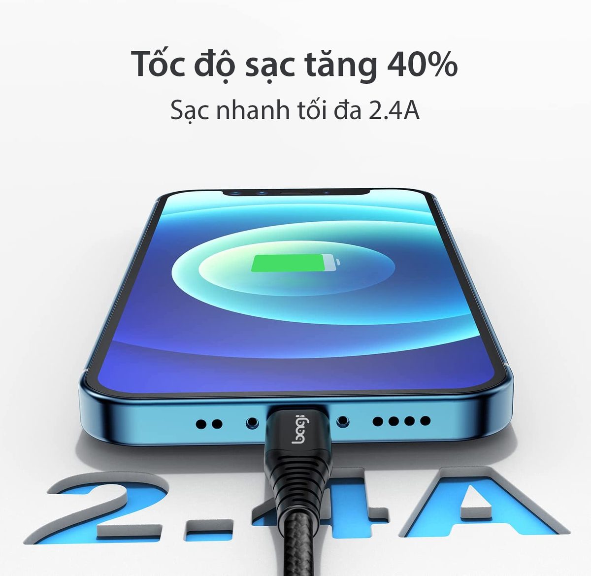 Cáp USB-C to Lightning MFI 1m Bagi C94 – ảnh 8