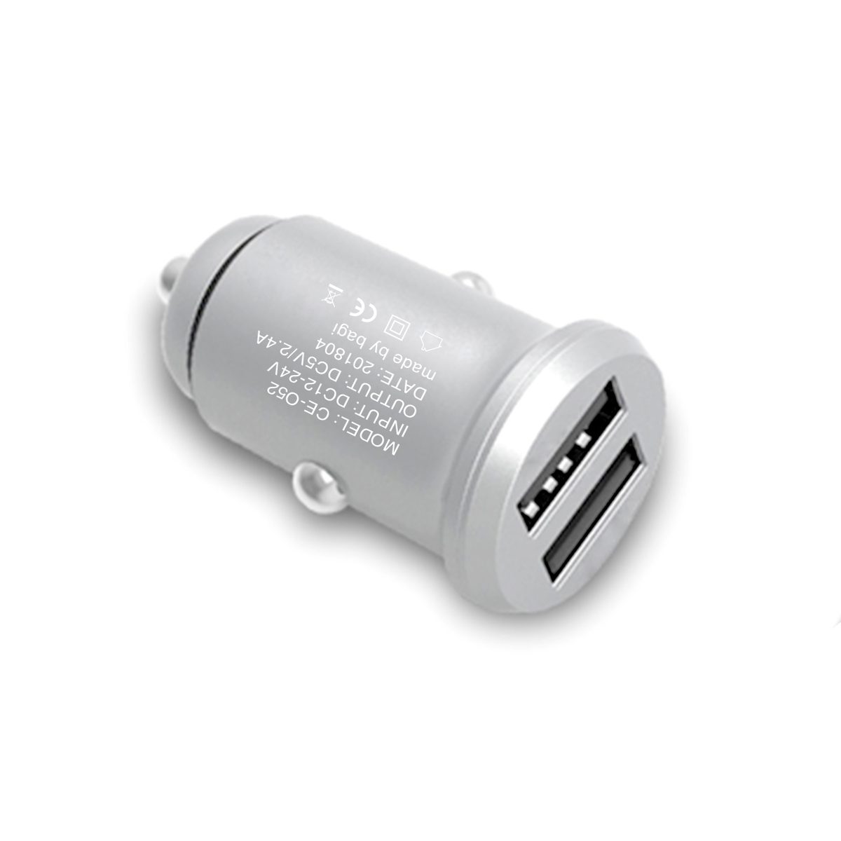 Củ sạc ô tô 2 ổ cắm USB Bagi chính hãng CC-O52n