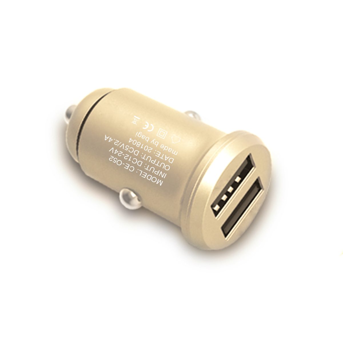 Củ sạc ô tô 2 ổ cắm USB Bagi chính hãng CC-O52n – ảnh 3