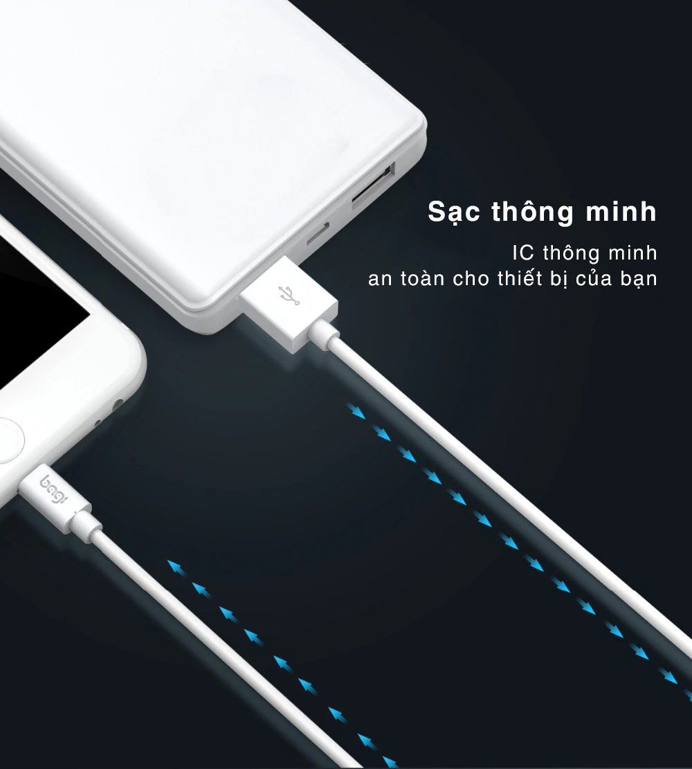 Cáp sạc Lightning Bagi tiêu chuẩn dài 1,2m TC120 – ảnh 6