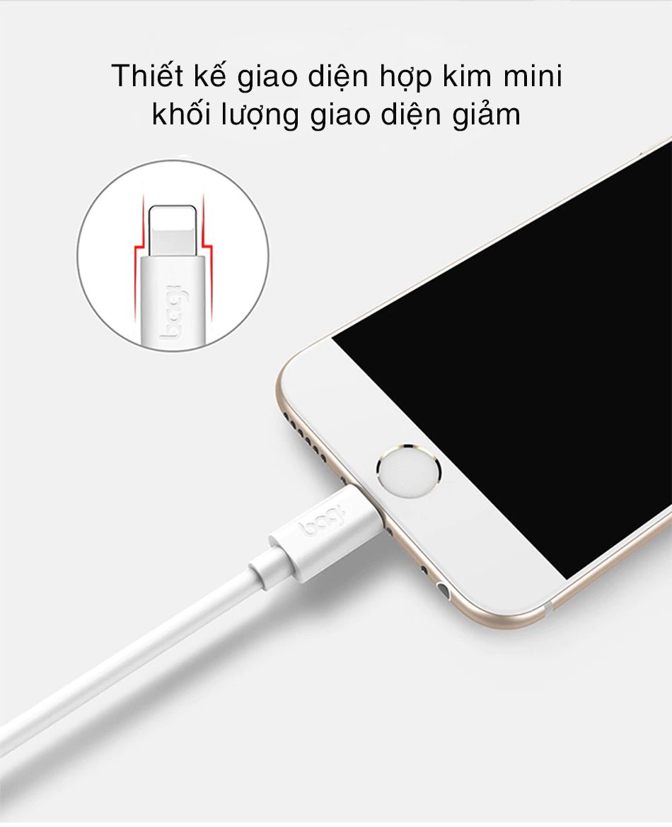 Cáp sạc Lightning Bagi tiêu chuẩn dài 1,2m TC120 – ảnh 8