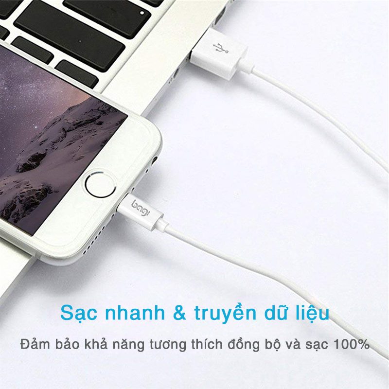 Cáp sạc Lightning Bagi tiêu chuẩn dài 1,2m TC120 – ảnh 9