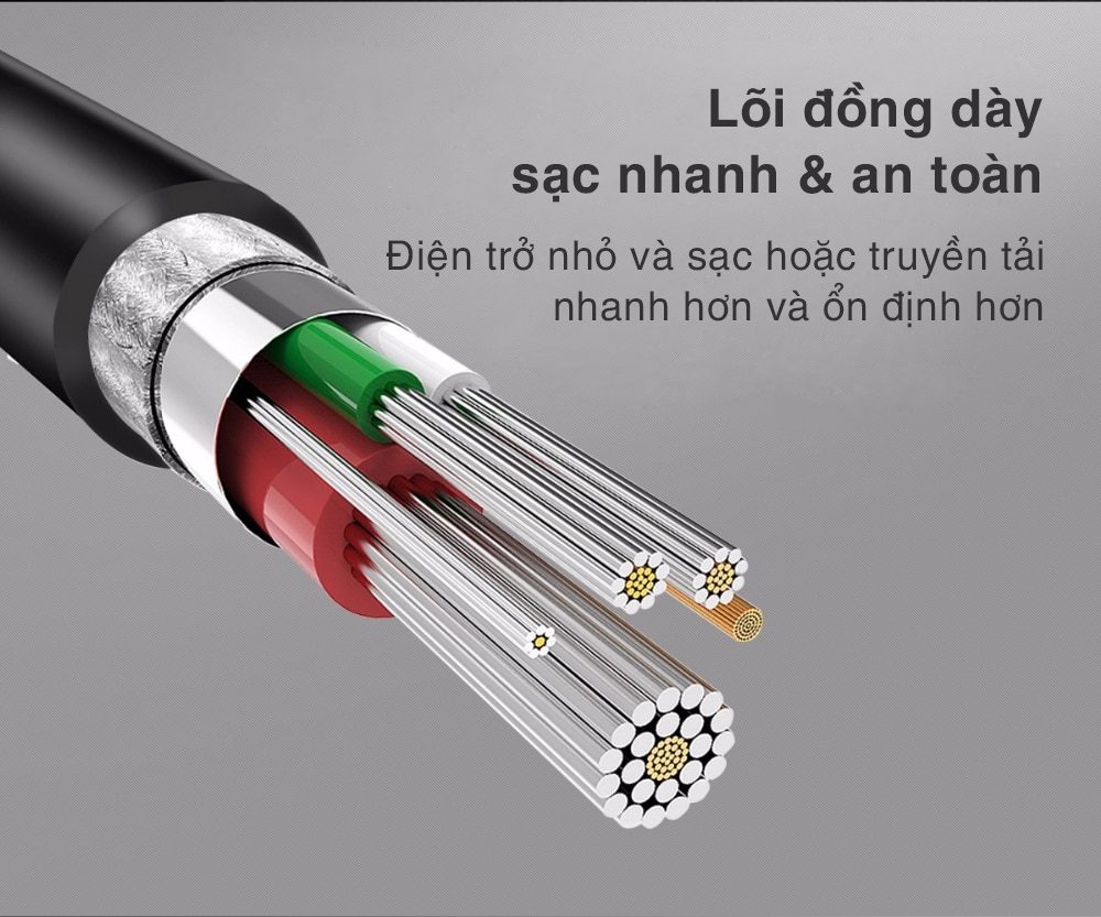 Cáp sạc Lightning Bagi tiêu chuẩn dài 1,2m TC120 – ảnh 11