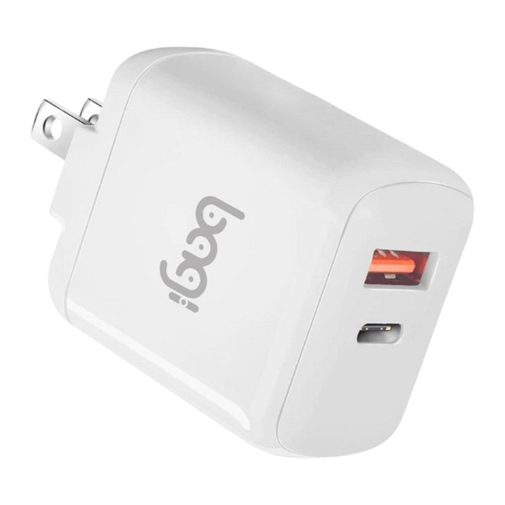 Củ sạc nhanh Bagi 30W 2 cổng USB Type-C PD30W