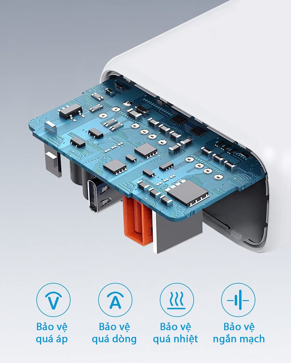 Củ sạc nhanh Bagi 30W 2 cổng USB Type-C PD30W – ảnh 8