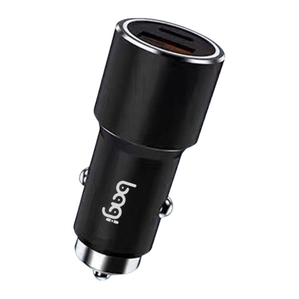  Củ sạc nhanh ôtô 2 cổng- Usb + Type C PD20W Bagi