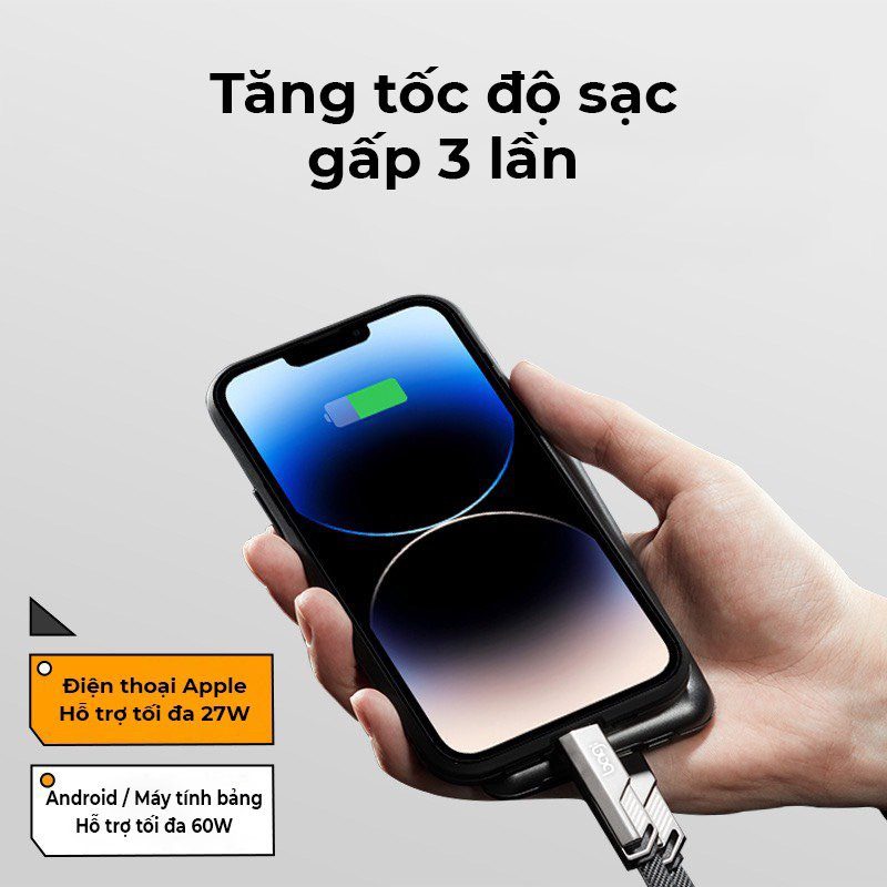 4in1 Sạc nhanh tiện lợi PD4in1 BAGI   – ảnh 3