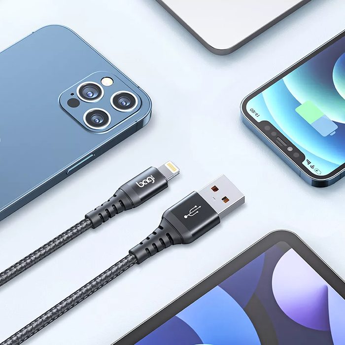 Cáp dù sạc nhanh Lightning cho Iphone nhiều kích thước IH100-120-180 – ảnh 2