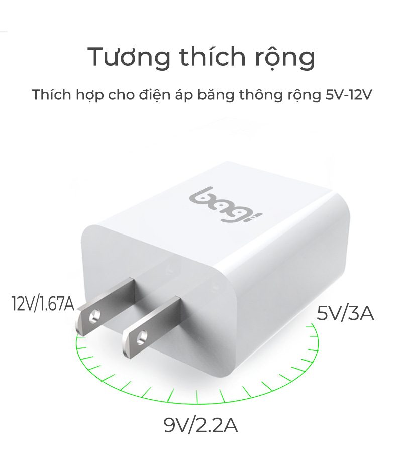 Củ sạc nhanh Bagi CE-M30n – ảnh 1