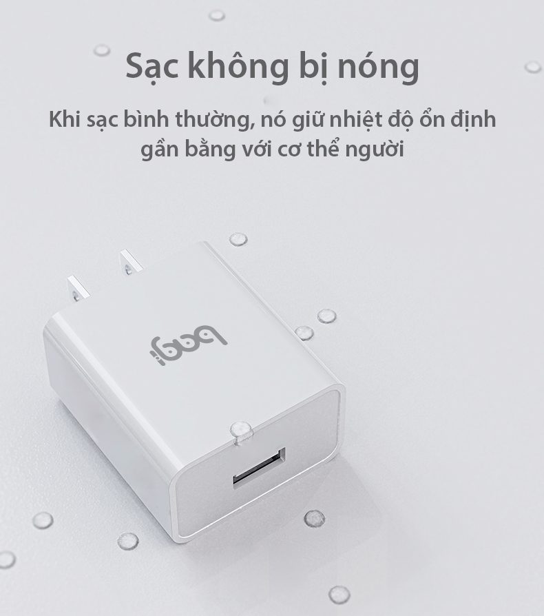 Combo củ sạc + dây sạc Lightning cơ bản CB-I52 (2024) Bagi – ảnh 2