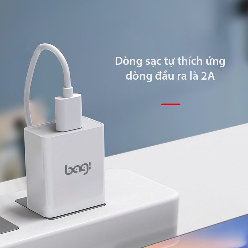 Combo củ sạc + cáp sạc Micro cơ bản CB-M52 Bagi – ảnh 4