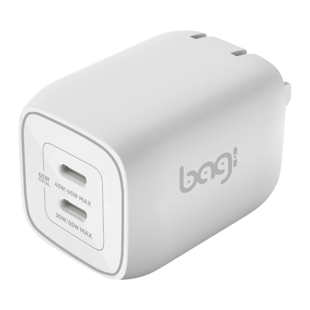 Củ sạc nhanh Bagi 65W 2 cổng Type-C PD65W