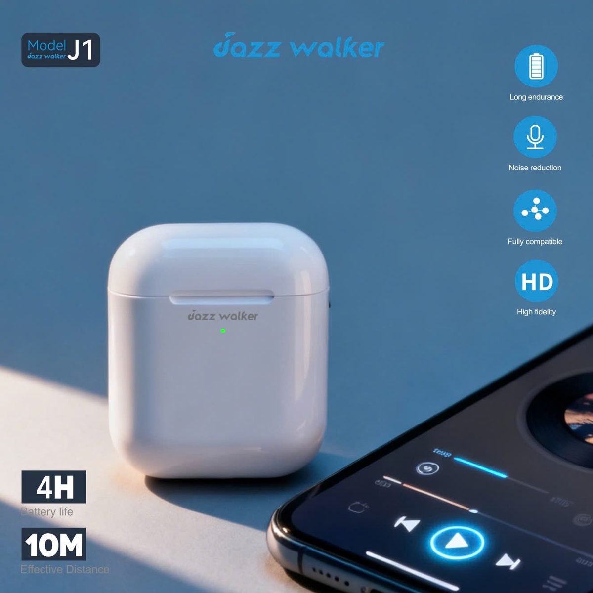 Tai Nghe Không Dây Bluetooth Jazzwalker J1 – Âm Thanh Tinh Tế, Trọn Vẹn Mọi Khoảnh Khắc – ảnh 1