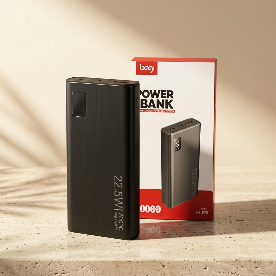 Pin sạc dự phòng nhanh Bagi 20.000mAh P20